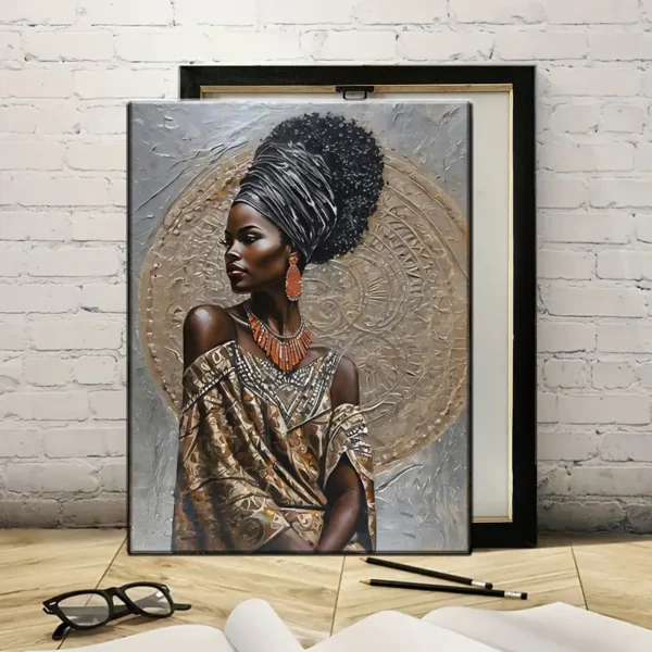 Quadro em tela de alta impressão Mulher Africana