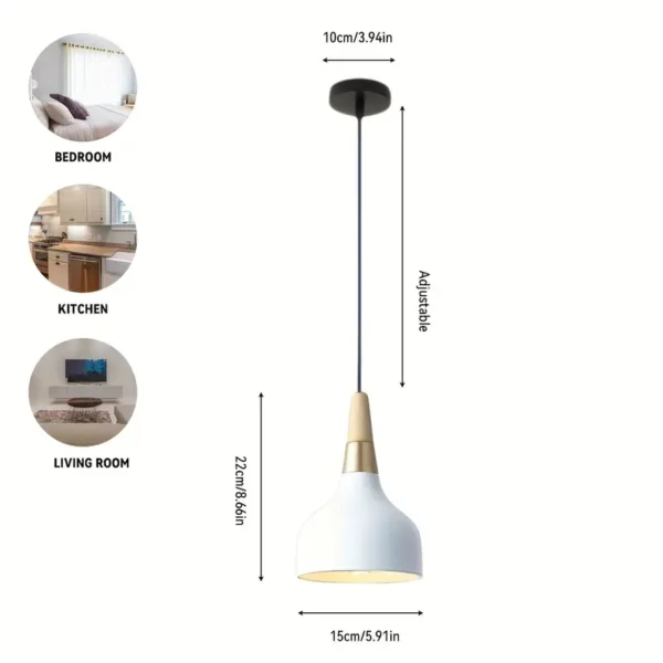 Iluminação de Teto Simples Nórdico Luminária Suspensa - Image 2