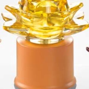 Lotus amarelo giratório com LED H 13