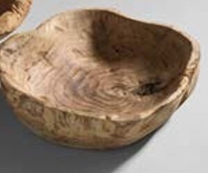 Tigela de madeira 27,5x25,4x6,5 cm