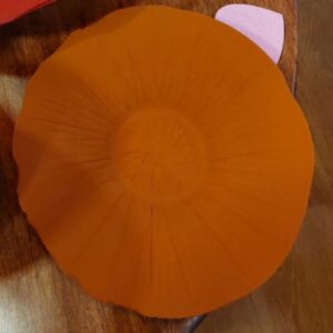 Peça Decorativa Handmade Prato Laranja S - 25 cm diamt.